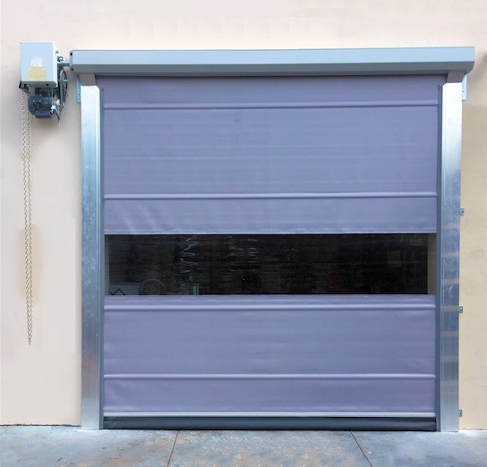 High speed roll up doors