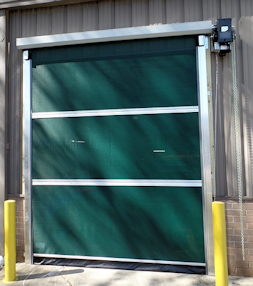 Roll-Up Bug Door with motor