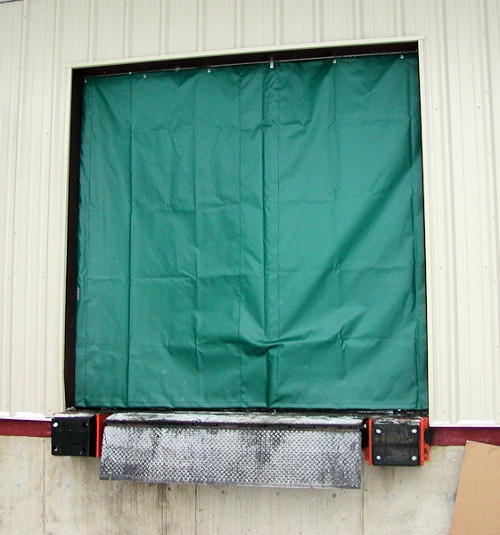 solid dock door curtains