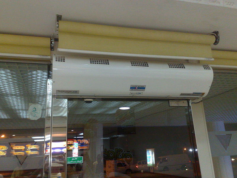 commercial air curtains for service windows