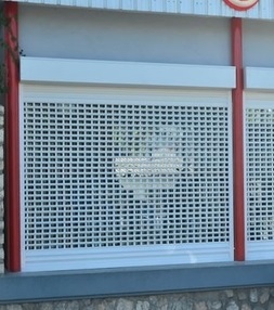 Storefront Door Holes