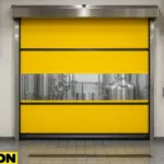 Paylon Motorized Vinyl Doors for Brewery & Distillery Washdowns Zone, featuring a sanitary, high-speed roll-up design ideal for hygienic environments