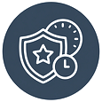 A warranty icon representing PAYLON Roll Up Doors product coverage and buyer protection.