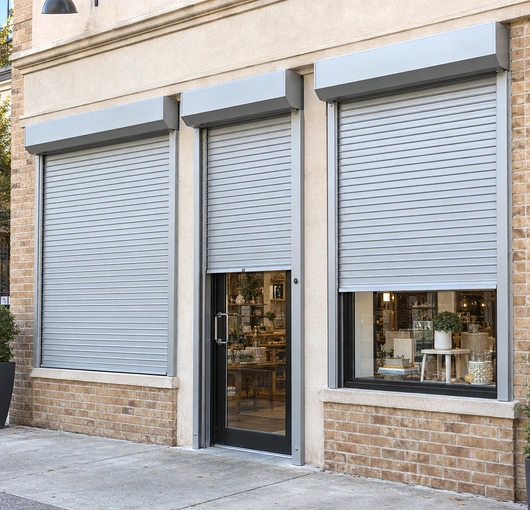 Roll up storefront security doors